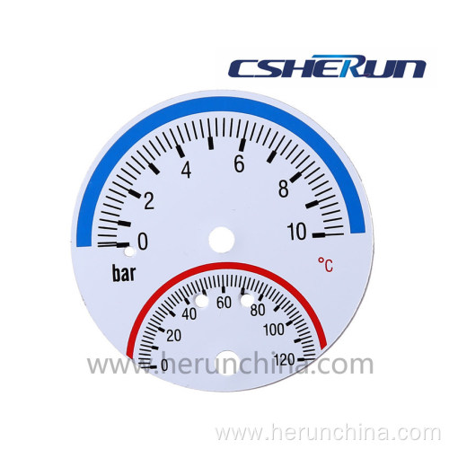 Pressure Gauge and Temperature Gauge